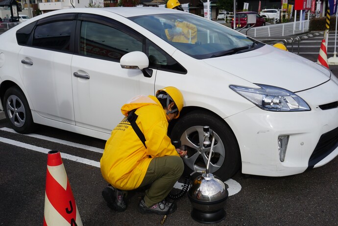 燃費向上！タイヤ空気圧点検イベント開催