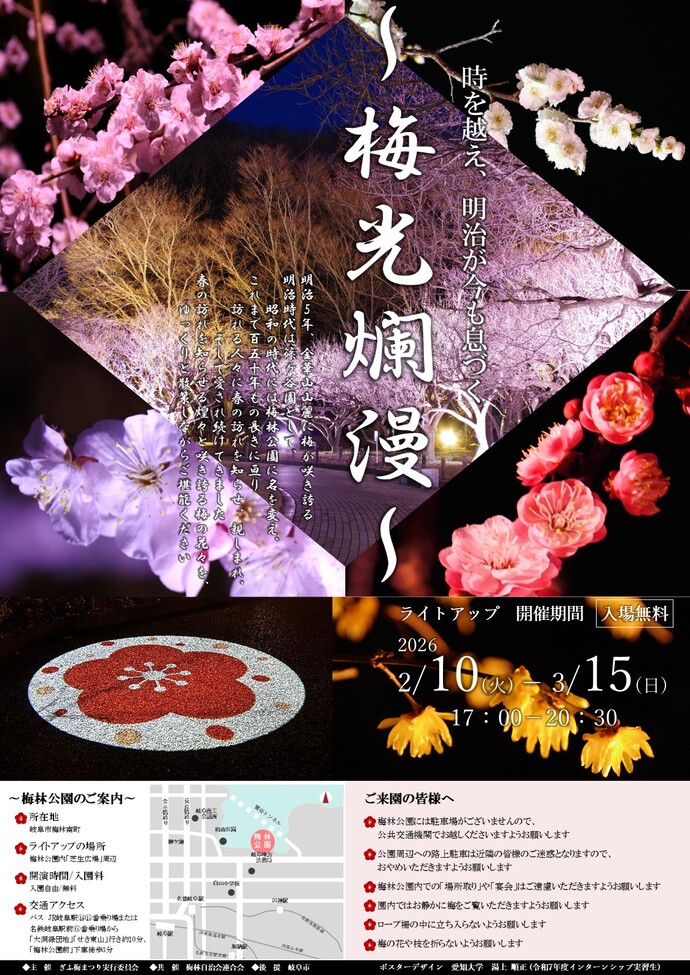 梅林公園 ライトアップ