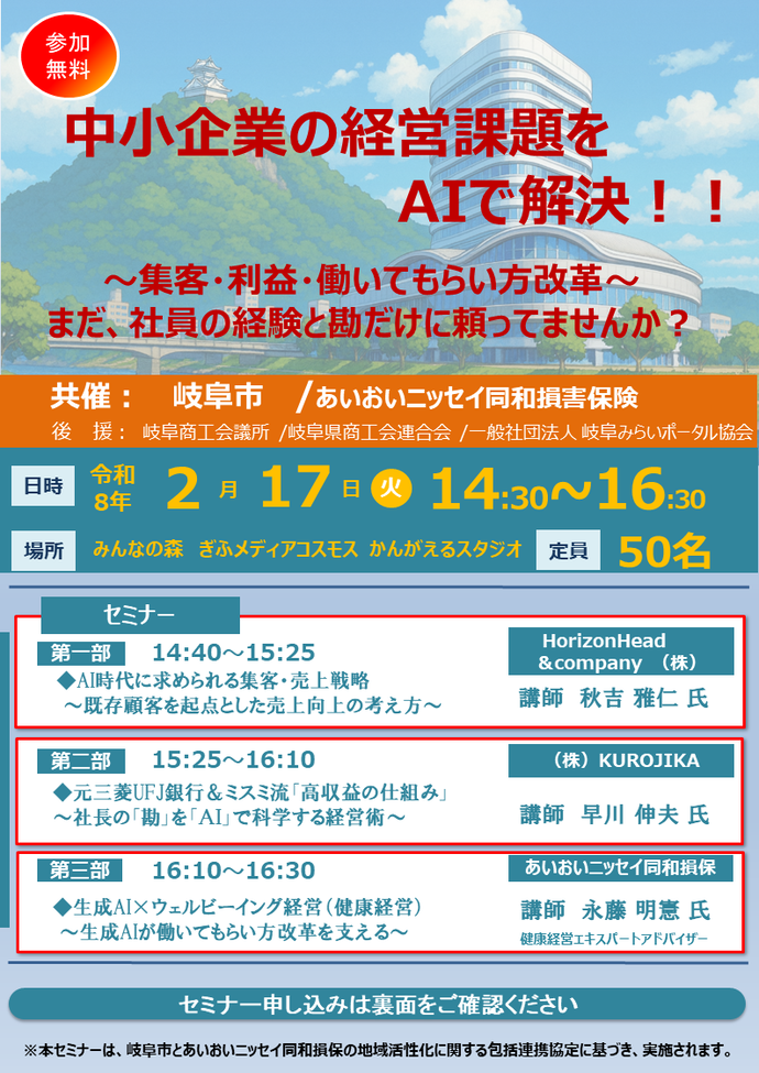 2月 中小企業の経営課題をAIで解決！！