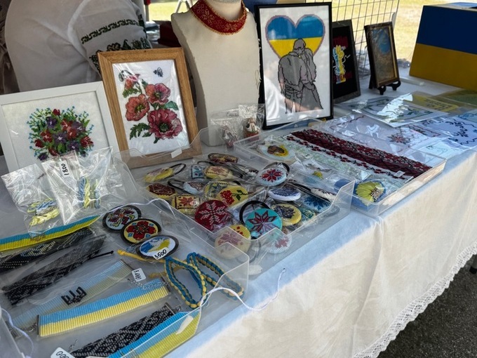 かなやまマルシェへのウクライナブースの出展